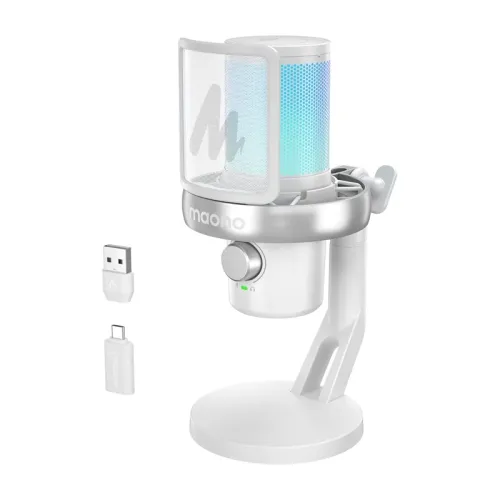 Mikrofon Maono DM40 Pro Bezprzewodowy Pojemnościowy Biały