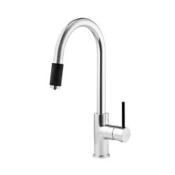 Bateria Deante Aster BCA 064M Chrom/Czarny Mosiądz