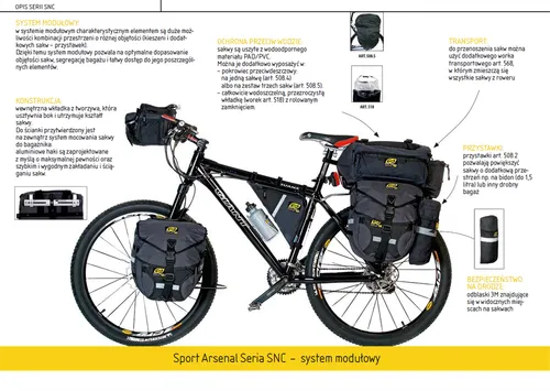 Велосумка на багажник SPORT ARSENAL SNC арт. 508