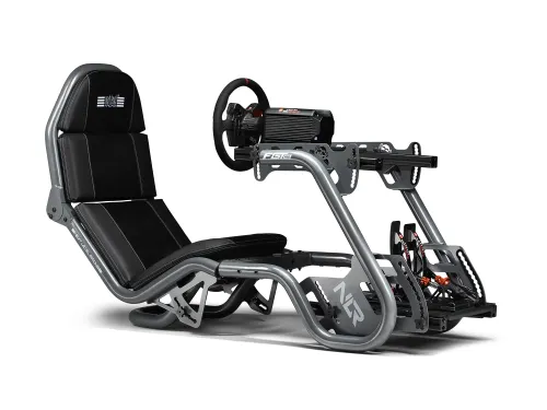 Fotel Next Level Racing NLR-R002 F-GT Pro Formula And Gt Racing Simulator Cockpit Grey Edition Wyścigowy do 150kg Skóra ECO