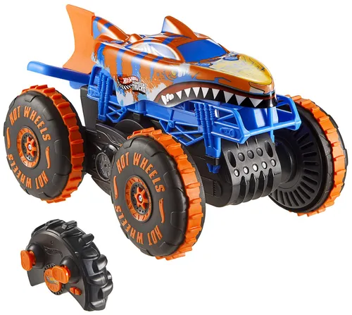 Samochód zdalnie sterowany Hot Wheels Monster Trucks Shark Wspinacz JFR39
