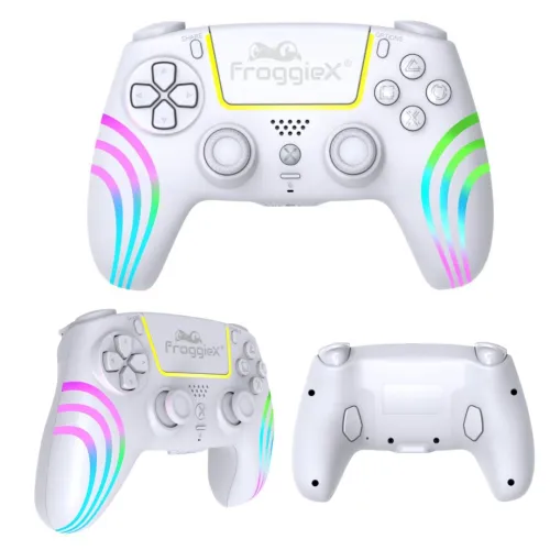 Pad FroggieX FX-P5-GP2-W do PS5 Bezprzewodowy Biały