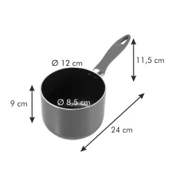 TESCOMA Presto Mini 0,9 l czerwony - rondel aluminiowy