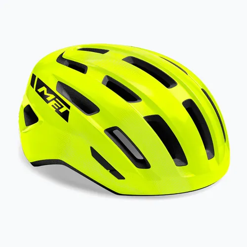 Kask rowerowy MET Miles yellow glossy
