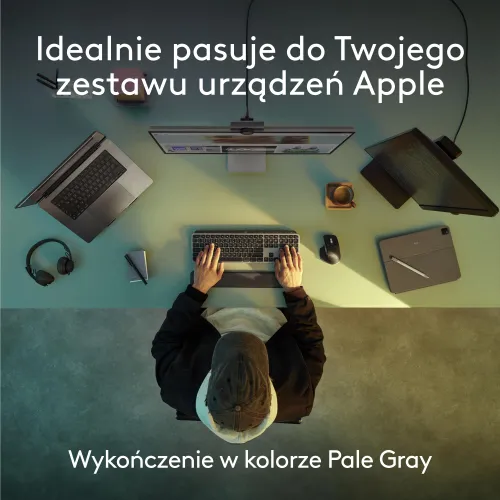 Klawiatura membranowa Logitech MX Keys S dla Mac Szary