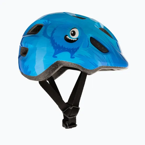 Kask rowerowy dziecięcy MET Hooray blue monster glossy