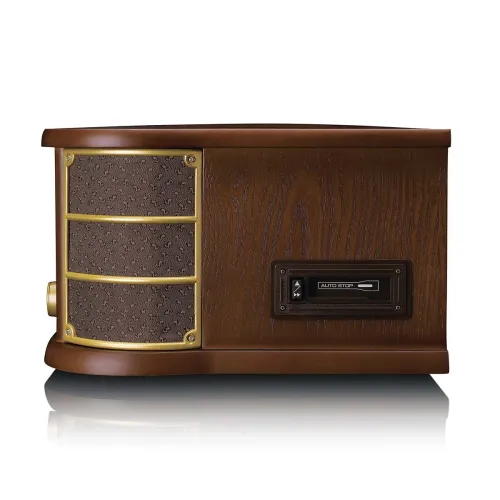 Gramofon Lenco TCD-3571MY Półautomatyczny Napęd paskowy Przedwzmacniacz Bluetooth Brązowy