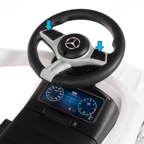 Jeździk Mercedes 4w1 chodzik, pchacz c-class 63 amg, jeździdełko dla dzieci, autko