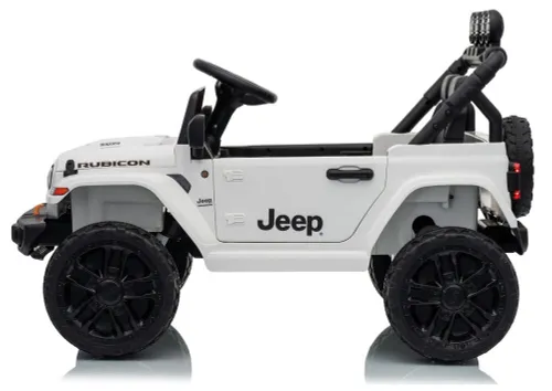 Auto Na Akumulator Jeep Rubicon 2X200W 24V Eva Skóra LED Pilot Radio MP3