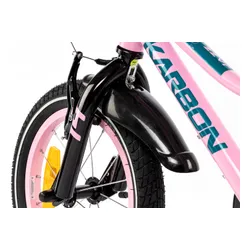Rower dziecięcy KARBON Jazz 14 cali dla dziewczynki Różowy