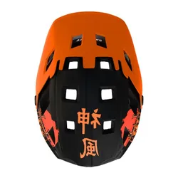 Kask KAMIKAZE Ronin Pomarańczowy Full Face (rozmiar M)