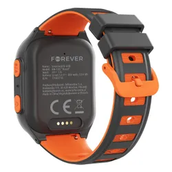 Smartwatch FOREVER Kids Boost KW-530 AI GPS WiFi 4G Czarno-pomarańczowy