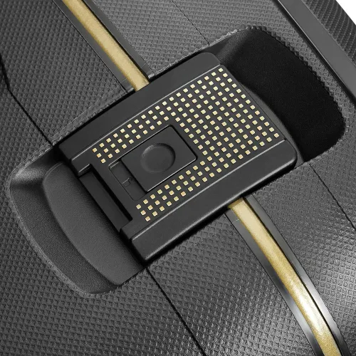 Mare XL Samsonite s ' cure DLX valiza - negru / aur delicios
