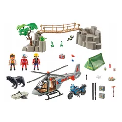 Миссия вертолета Playmobil 70663 в каньоне