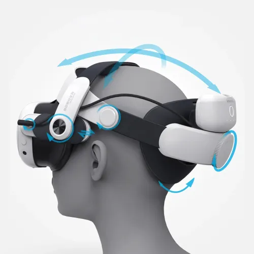 Pasek BoboVR M3 Pro + bateria B2 Biało-czarny