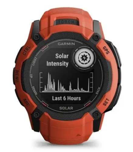 Смарт-часы Garmin Instinct 2x Solar (огненно-красный)