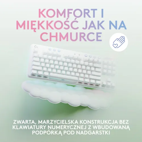 Klawiatura mechaniczna Logitech G715 Tactile GX Tactile Biały