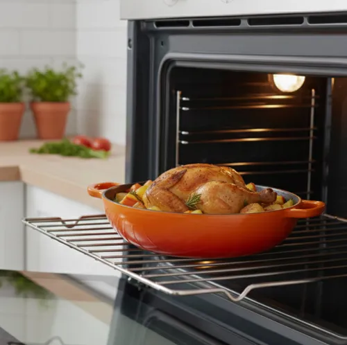 Garnek żeliwny HAGE DN30 3L Pomarańczowy