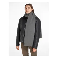 Eșarfă tricotată Calvin Klein Re-Lock 30x180 K60K611128 Mid Grey Heather P4A