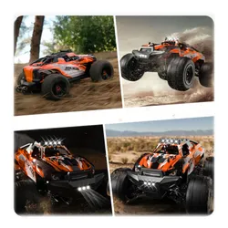 Zdalnie sterowany samochód COIL terenowy Auto 4x4 pilot terenowy 40km/h duży na  pilota pomarańczowy 1:8