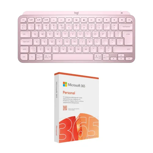 Klawiatura LOGITECH MX Keys Mini Różowy + Program MICROSOFT 365 Personal