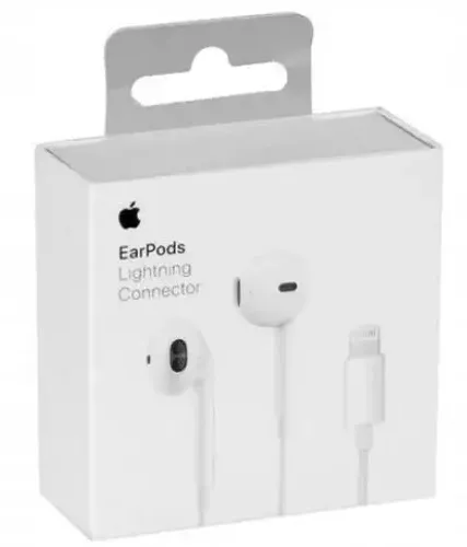 Słuchawki przewodowe Apple EarPods ze złączem Lightning Douszne Mikrofon Biały