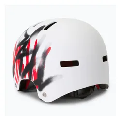Kask rowerowy Bell Local matte white scribble