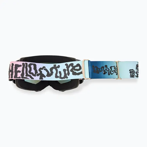 Gogle rowerowe Fox Racing Main Hello Future light blue/mirror