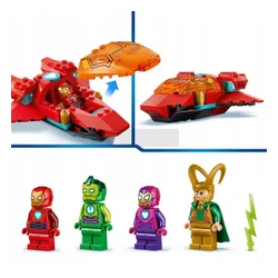 LEGO Marvel Iron Man 11211 Loki kontra drużyna Iron Mana, zestaw klocków 4+