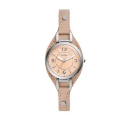 Fossil Carlie Mini ES5213 Beige / Gümüş Saat