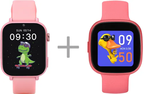 Smartwatch GARETT Kids Nice Pro 4G Różowy + Kids Fit Różowy