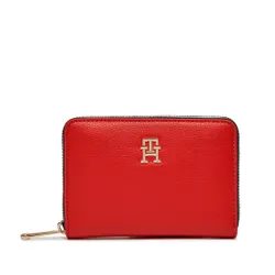 Большой женский кошелек Tommy Hilfiger Th Essential Sc Med для Corp AW0AW16092 Fierce Red XND