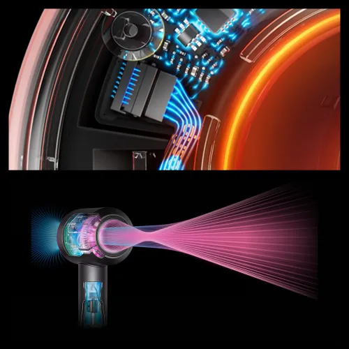 Suszarka do włosów Dyson Supersonic Nural Straight+Wavy 318135-01 Jonizacja Zimny nawiew 1600W 3 prędkości 4 temperatury