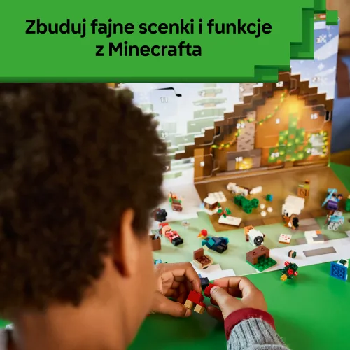 LEGO MINECRAFT 21280 KALENDARZ ADWENTOWY 2025 zestaw klocków dla dzieci 7+