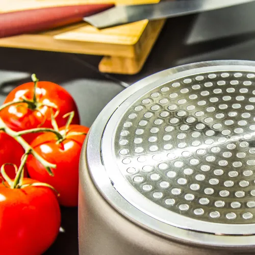 Garnek aluminiowy z pokrywką VALDINOX AURUM CIEMNOBRĄZOWY 6,4 l