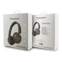 Słuchawki nauszne GUESS Metal Logo Script Brązowy