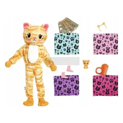 Lalka Barbie w przebraniu kota Cutie Reveal HHG20