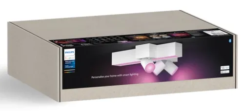 Oświetlenie punktowe Philips Hue White and Color Ambiance Centris 3 Cross Biały