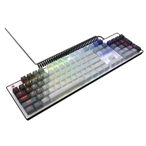 Klawiatura mechaniczna Lorgar Azar 514 RGB Biało-czarny