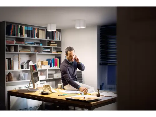 Oświetlenie punktowe Philips Hue White Ambiance Podwójne Pillar Biały
