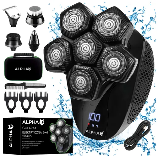 Golarka ALPHA TR8-Pro Na mokro i sucho