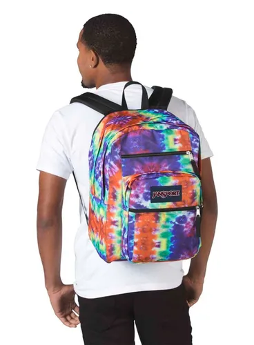 JanSport Big Student-red / multi hippie day Laptop Sırt Çantası