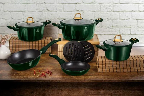 Garnek tytanowy 6.1L 28cm BERLINGER HAUS Metallic Line Emerald BH-6059