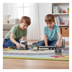 Zdalnie sterowany samochód COIL przyczepa naczepa do Scani skala 1:18