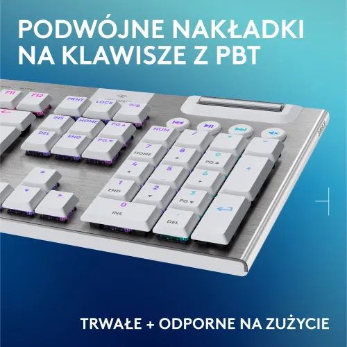 Klawiatura mechaniczna Logitech G915 X Lightspeed Tactile US INTL Biały