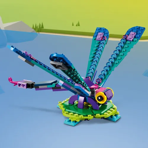 Lego paw Creator 3w1 egzotyczny 31157 z ruchomym ogonem i podstawką