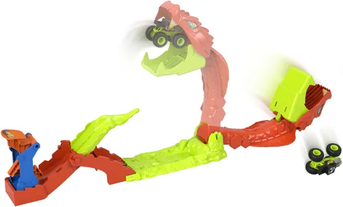 Tor Hot Wheels Monster Trucks Mega skok – Nokaut węża JJN44