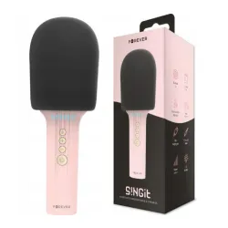 Mikrofon z głośnikiem Bluetooth Forever BMS-500 5W Różowy