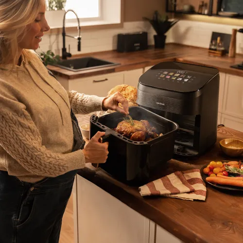 Air Fryer Frytkownica beztłuszczowa CECOTEC Cecofry&Grill Smoking 4500 3 w 1 z ukrytym grillem i wędzarnią