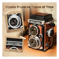 Aparat tlr klocki dla dorosłych vintage budowanie prezent